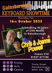 Special Gainsborough Concert on 16th October Celebrating 45 Years of Live Music